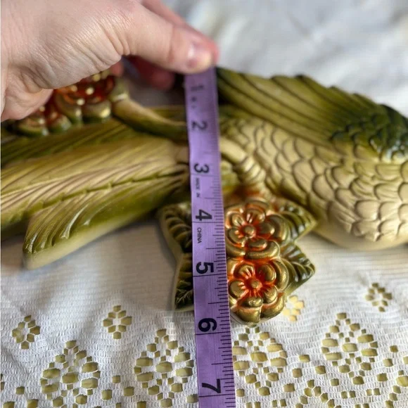 Vintage Bird Wall Decor with Floral Accents - Picture 7 of 12